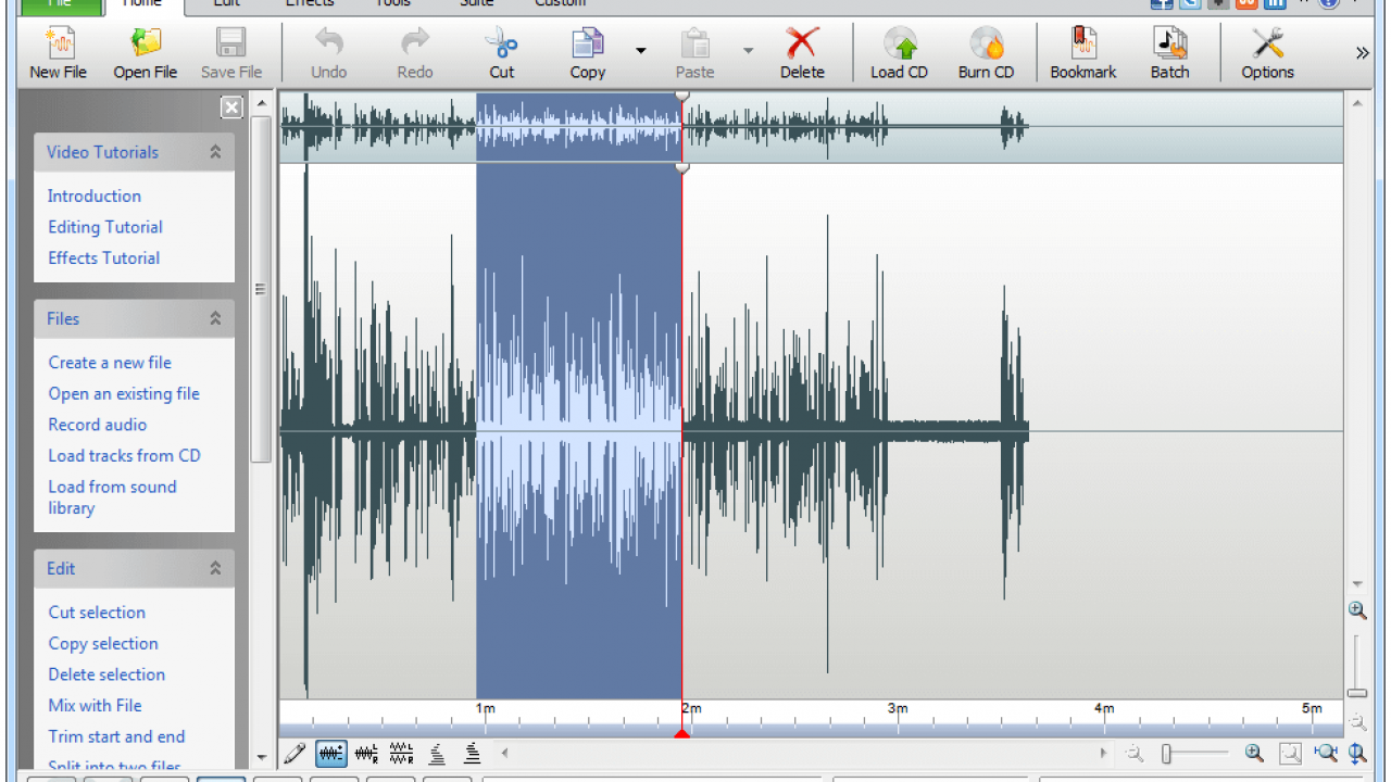 Phần mềm chỉnh âm thanh WavePad Sound Editor